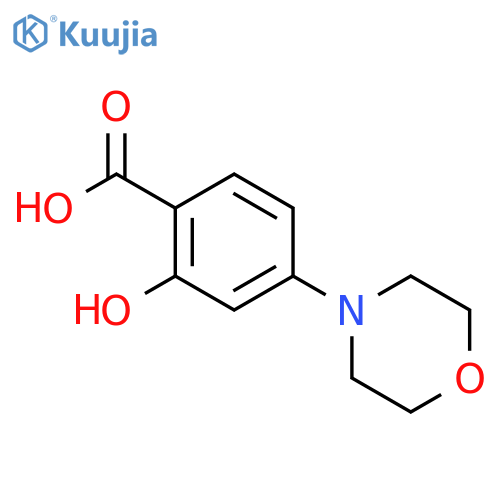 Benzoic acid, 2-hydroxy-4-(4-morpholinyl)- structure