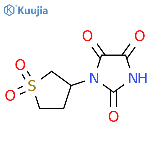 1-(1,1-dioxo-1λ?-thiolan-3-yl)imidazolidine-2,4,5-trione structure