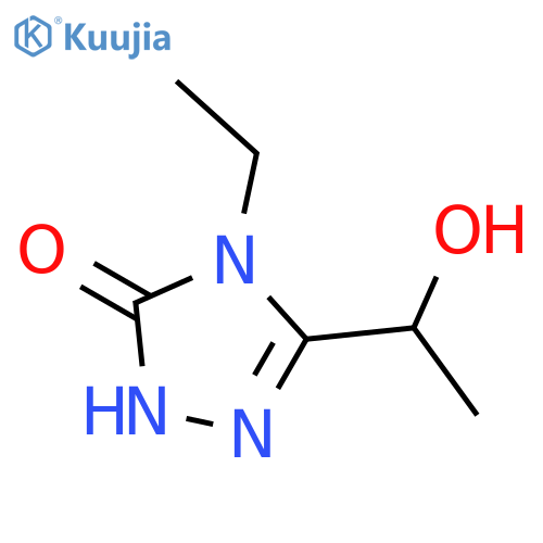 3H-1,2,4-Triazol-3-one,4-ethyl-2,4-dihydro-5-(1-hydroxyethyl)- structure