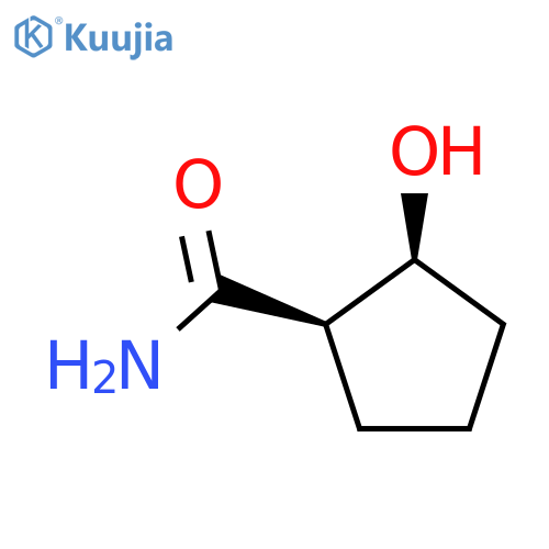 (1S,2R)-2-Hydroxycyclopentane-1-carboxamide structure