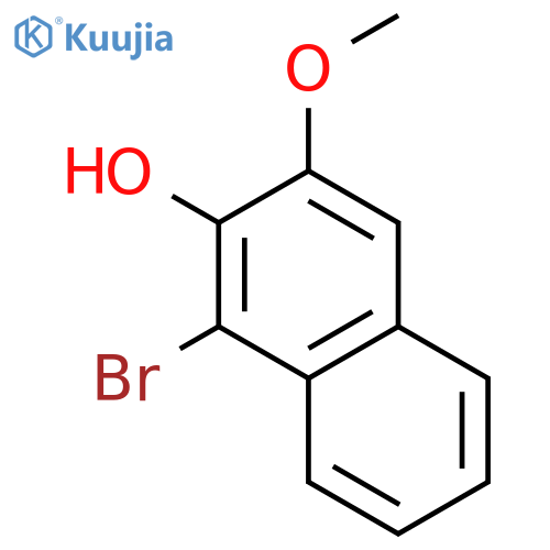 1-Bromo-3-methoxynaphthalen-2-ol structure