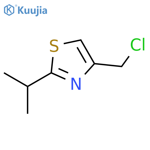 4-(chloromethyl)-2-(propan-2-yl)-1,3-thiazole structure