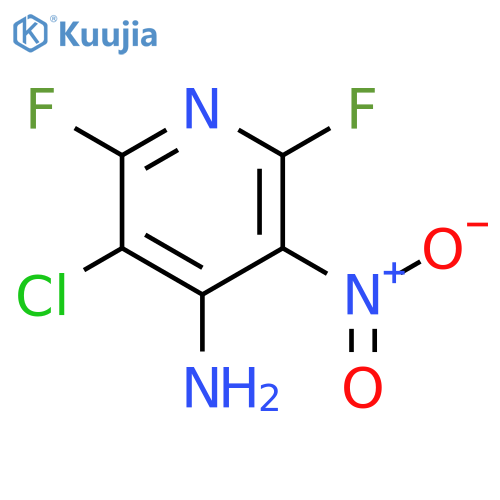 3-Chloro-2,6-difluoro-5-nitropyridin-4-amine structure