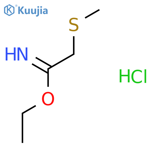 ethyl 2-(methylsulfanyl)ethanimidate hydrochloride structure