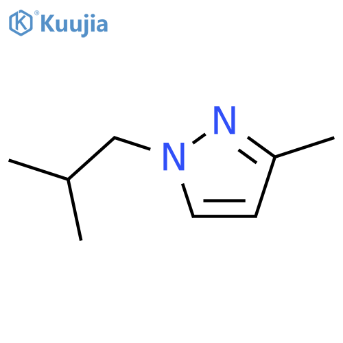 3-methyl-1-(2-methylpropyl)-1H-pyrazole structure