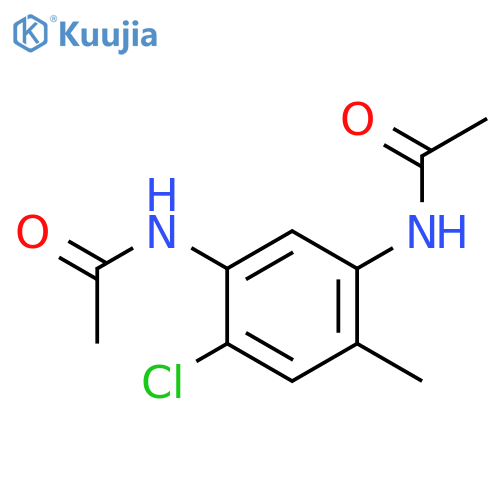 Acetamide, N,N'-(4-chloro-6-methyl-1,3-phenylene)bis- structure