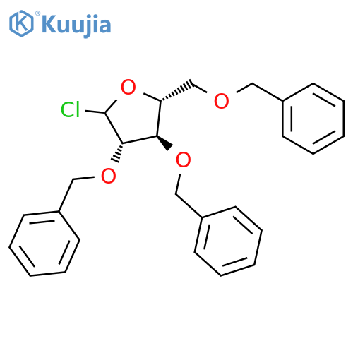 2,3,5-Tri-O-benzyl-1-a-D-arabinofuranosyl chloride structure