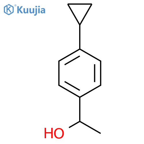1-(4-CYCLOPROPYLPHENYL)ETHAN-1-OL structure