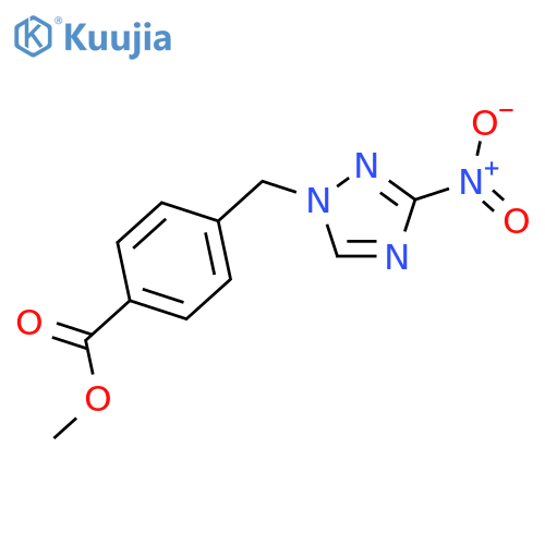 methyl 4-(3-nitro-1H-1,2,4-triazol-1-yl)methylbenzoate structure