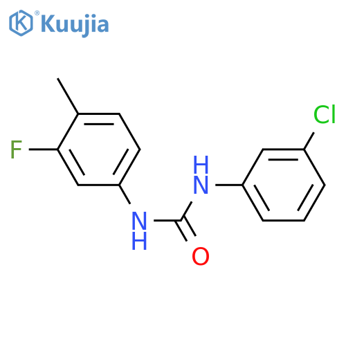 1-(3-chlorophenyl)-3-(3-fluoro-4-methylphenyl)urea structure