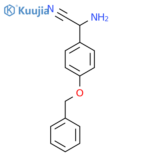 2-Amino-2-4-(benzyloxy)phenylacetonitrile structure