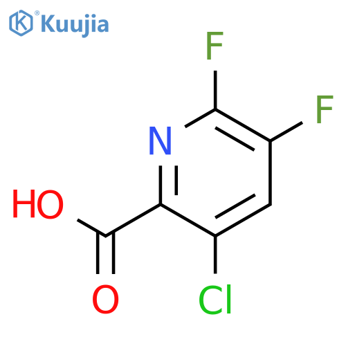 2-PYRIDINECARBOXYLIC ACID, 3-CHLORO-5,6-DIFLUORO- structure