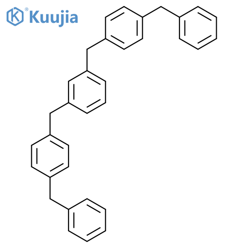 Benzene, 1,3-bis[[4-(phenylmethyl)phenyl]methyl]- structure