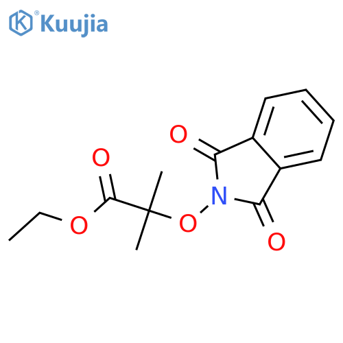 Propanoic acid,2-[(1,3-dihydro-1,3-dioxo-2H-isoindol-2-yl)oxy]-2-methyl-, ethyl ester structure