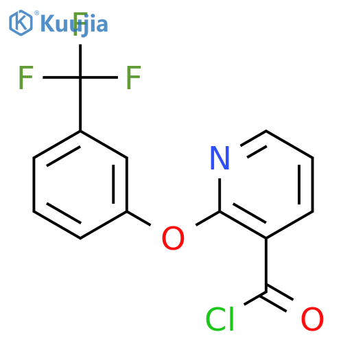 3-PYRIDINECARBONYL CHLORIDE, 2-[3-(TRIFLUOROMETHYL)PHENOXY]- structure