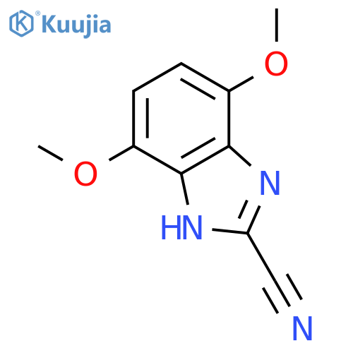 4,7-dimethoxy-1H-Benzimidazole-2-carbonitrile structure