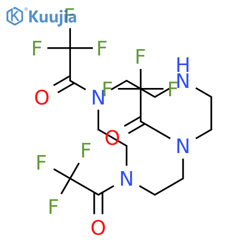 1,4,7,10-Tetraazacyclododecane, 1,4,7-tris(trifluoroacetyl)- structure