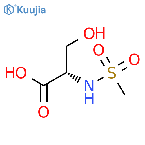 (2S)-3-Hydroxy-2-methanesulfonamidopropanoic Acid structure