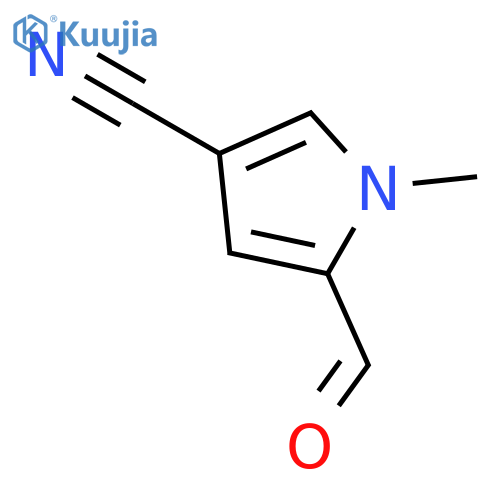 5-formyl-1-methyl-1H-Pyrrole-3-carbonitrile structure