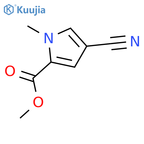 methyl 4-cyano-1-methyl-1H-pyrrole-2-carboxylate structure