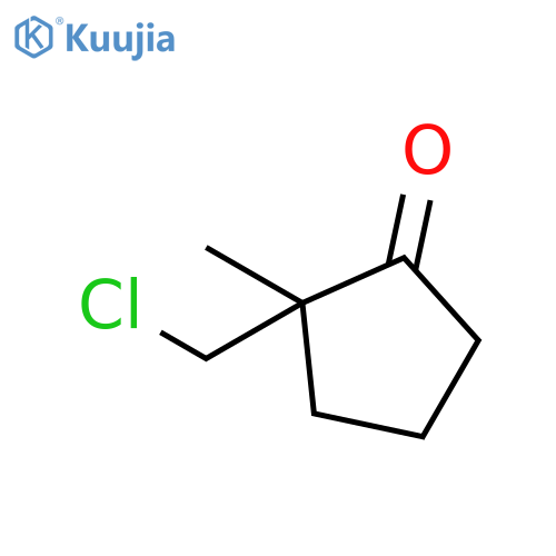 2-(chloromethyl)-2-methylcyclopentan-1-one structure
