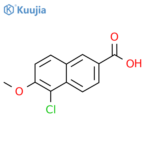 5-Chloro-6-methoxy-2-naphthoic acid structure
