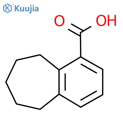 6,7,8,9-Tetrahydro-5H-benzo[7]annulene-1-carboxylic acid structure