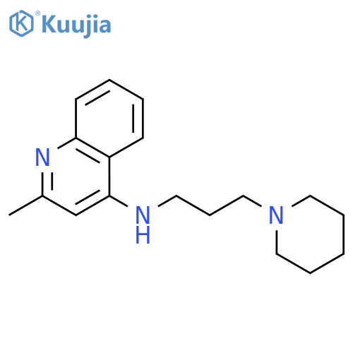 4-Quinolinamine, 2-methyl-N-[3-(1-piperidinyl)propyl]- structure