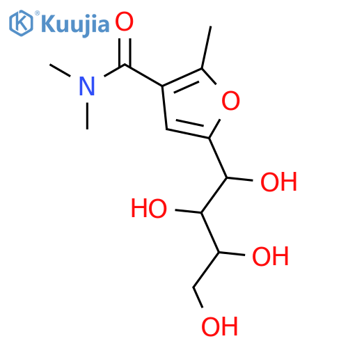 3-Furancarboxamide, N,N,2-trimethyl-5-(1,2,3,4-tetrahydroxybutyl)- structure