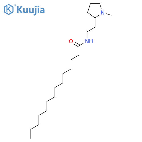 Tetradecanamide, N-[2-(1-methyl-2-pyrrolidinyl)ethyl]- structure