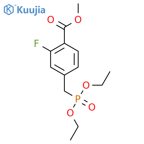 Methyl 4-(Diethoxyphosphoryl)methyl-3-fluorobenzoate structure