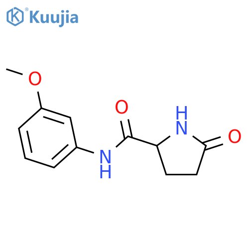 N-(3-Methoxyphenyl)-5-oxo-2-pyrrolidinecarboxamide structure