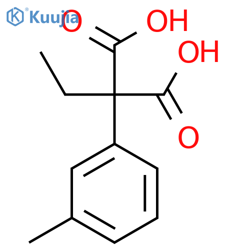 2-Ethyl-2-(3-methylphenyl)propanedioic acid structure