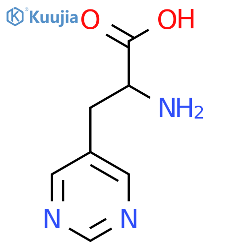2-amino-3-(pyrimidin-5-yl)propanoic acid structure