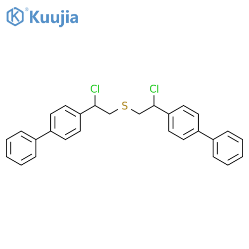 1,1'-BIPHENYL, 4,4''-[THIOBIS(1-CHLORO-2,1-ETHANEDIYL)]BIS- structure