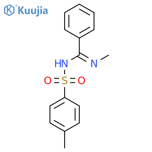 (E)-N-methyl-N'-(4-methylbenzenesulfonyl)benzenecarboximidamide structure