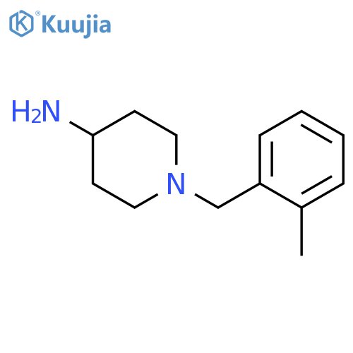1-(2-methylphenyl)methylpiperidin-4-amine structure