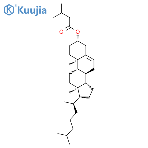 Cholest-5-en-3-ol (3b)-, 3-(3-methylbutanoate) structure