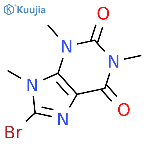 1H-Purine-2,6-dione, 8-bromo-3,9-dihydro-1,3,9-trimethyl- structure
