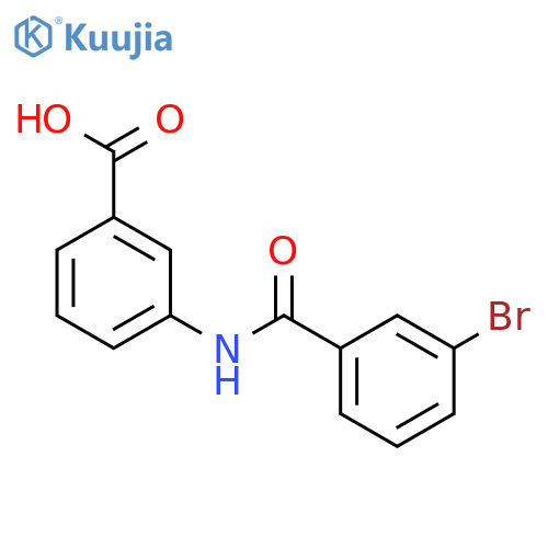 3-[(3-bromobenzene)amido]benzoic acid structure