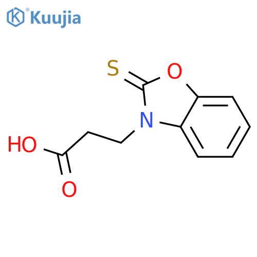 3-(2-Thioxo-benzooxazol-3-yl)-propionic acid structure