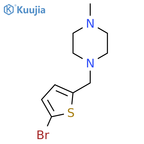 1-[(5-Bromo-2-thienyl)methyl]-4-methylpiperazine structure