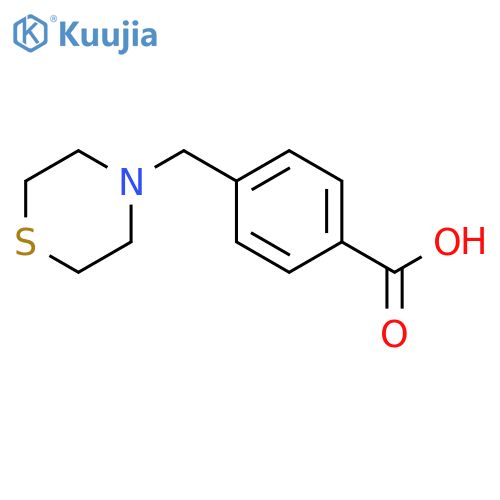 4-(thiomorpholin-4-yl)methylbenzoic acid structure