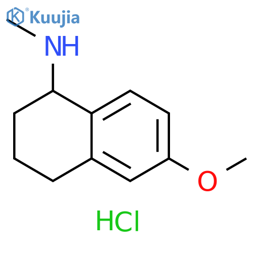 6-methoxy-N-methyl-1,2,3,4-tetrahydronaphthalen-1-amine hydrochloride structure