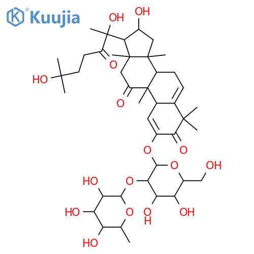 2,16,20,25-Tetrahydroxycucurbita-1,5,23-triene-3,11,22-trione; (16α,20R,23E)-form, 23,24-Dihydro, 2-O-[α-L-rhamnopyranosyl-(1→2)-β-D-glucopyranoside] structure
