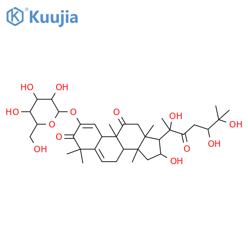 2,16,20,24,25-Pentahydroxycucurbit-5-ene-3,11,22-trione; (2β,16α,20R,24S)-form, 1,2-Didehydro, 2-O-β-D-glucopyranoside structure