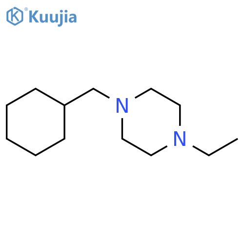 Piperazine,1-(cyclohexylmethyl)-4-ethyl- structure