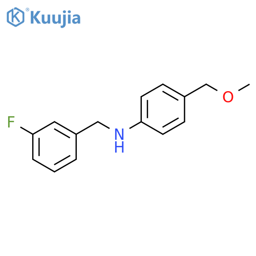 N-(3-fluorobenzyl)-4-(methoxymethyl)aniline structure