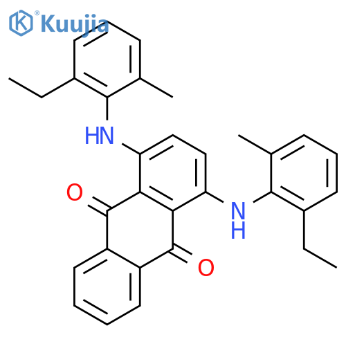 1,4-Bis((2-ethyl-6-methylphenyl)amino)anthraquinone structure