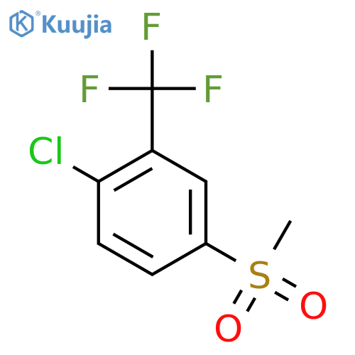 1-Chloro-4-(methylsulfonyl)-2-(trifluoromethyl)benzene structure